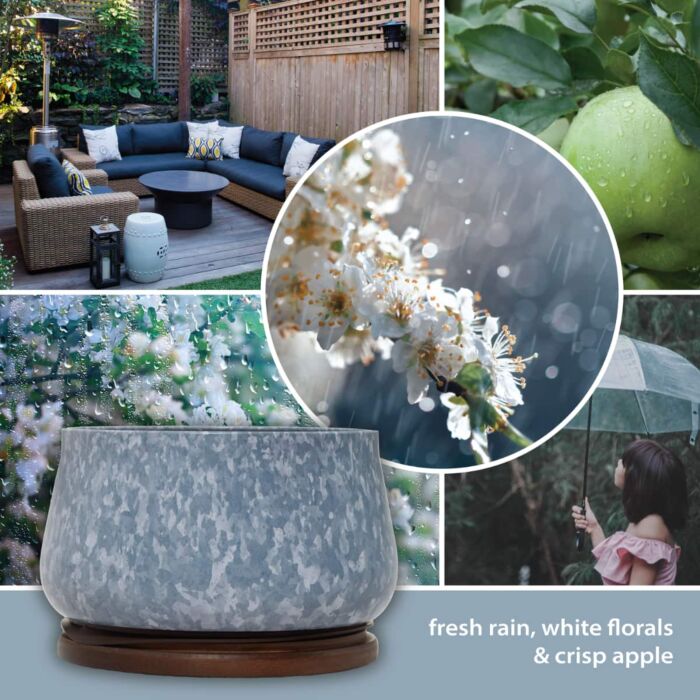 Yankee Candle Outdoor Candle - Fresh Rain - Medium